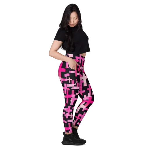 Magenta Junction on a Leggings with Pockets