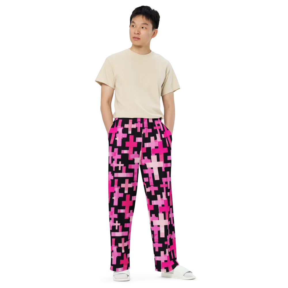Magenta Junction on Wide-Leg Pants — Front