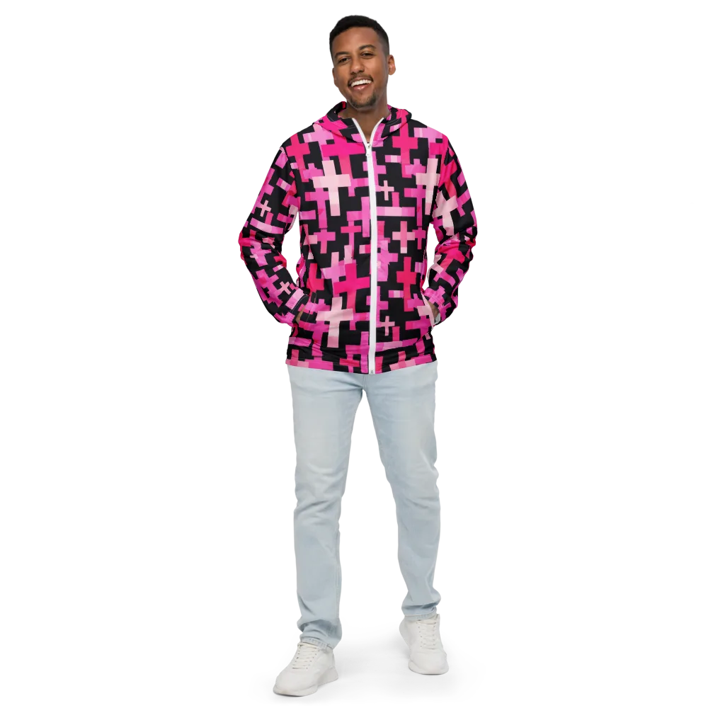 Magenta Junction on Men's Windbreaker — Front