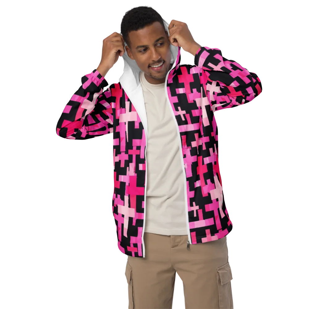 Magenta Junction on Men's Windbreaker — Front