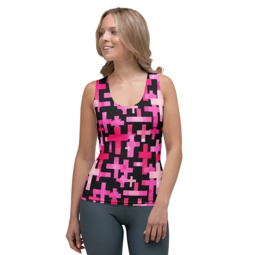 Magenta Junction on a Women's Tank Top