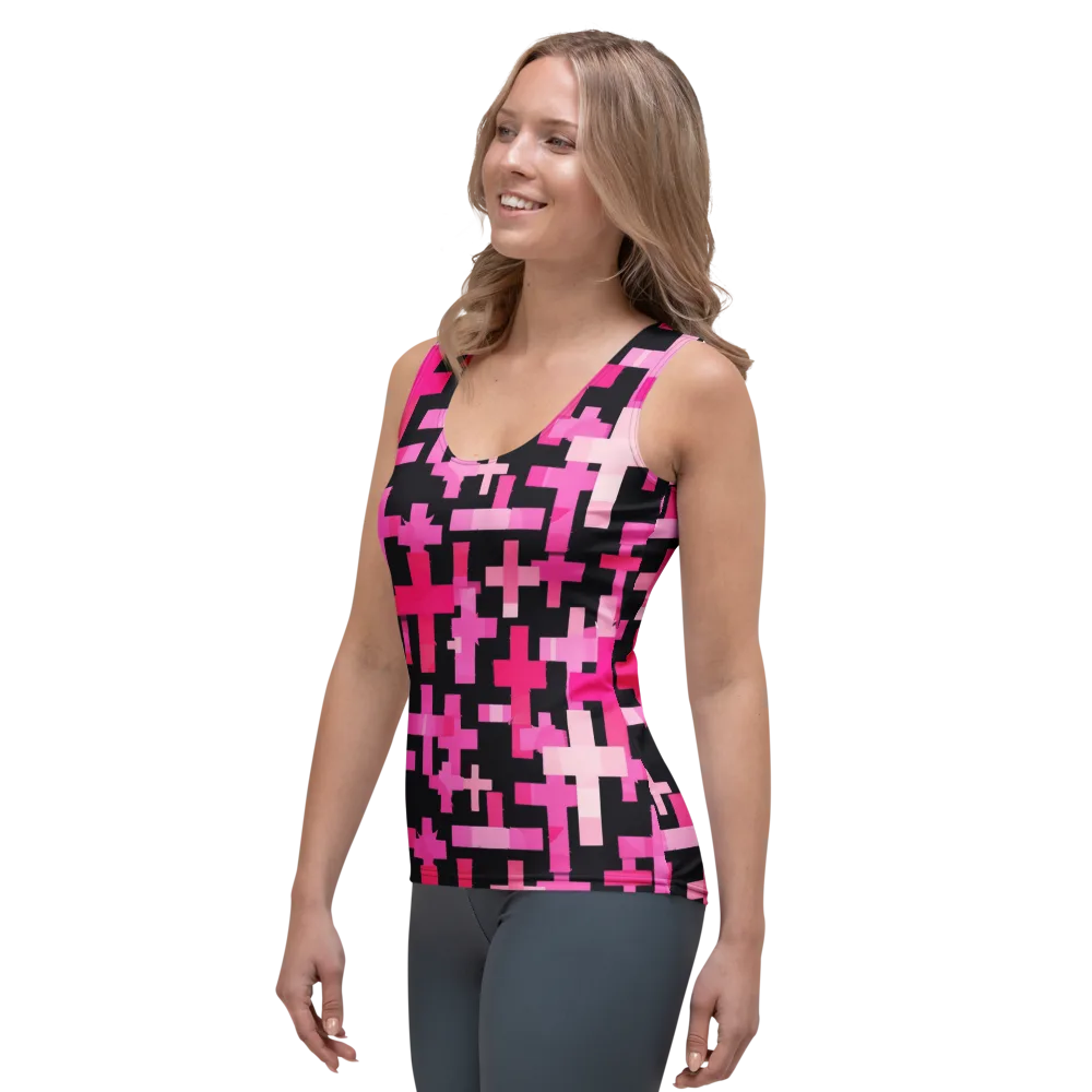 Magenta Junction on Women's Tank Top — Left Front