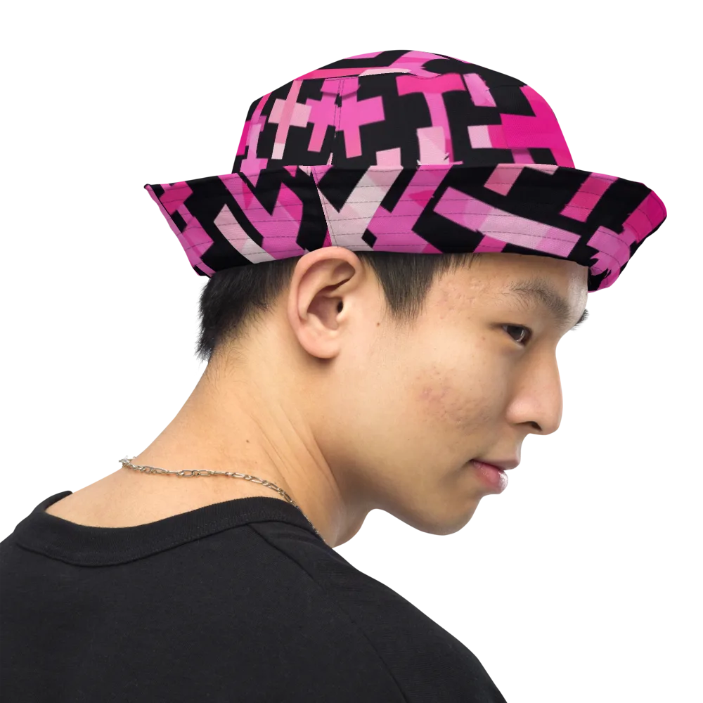 Magenta Junction on Reversible Bucket Hat — Right Outside