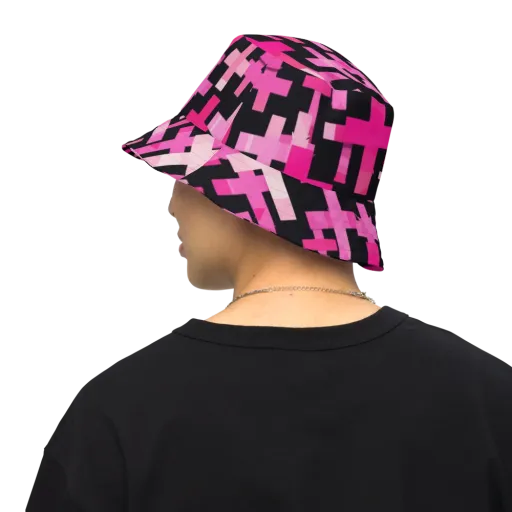 Magenta Junction on a Reversible Bucket Hat