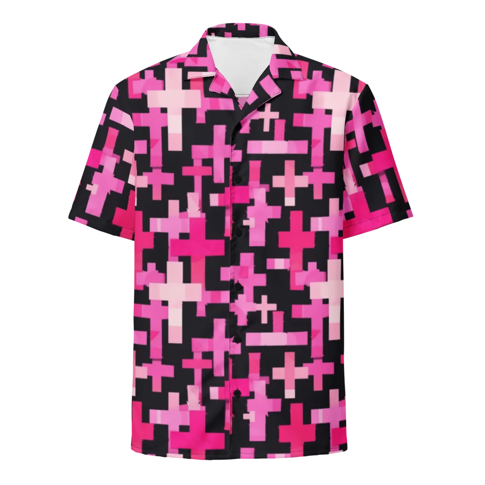 Magenta Junction on Button Shirt — Front