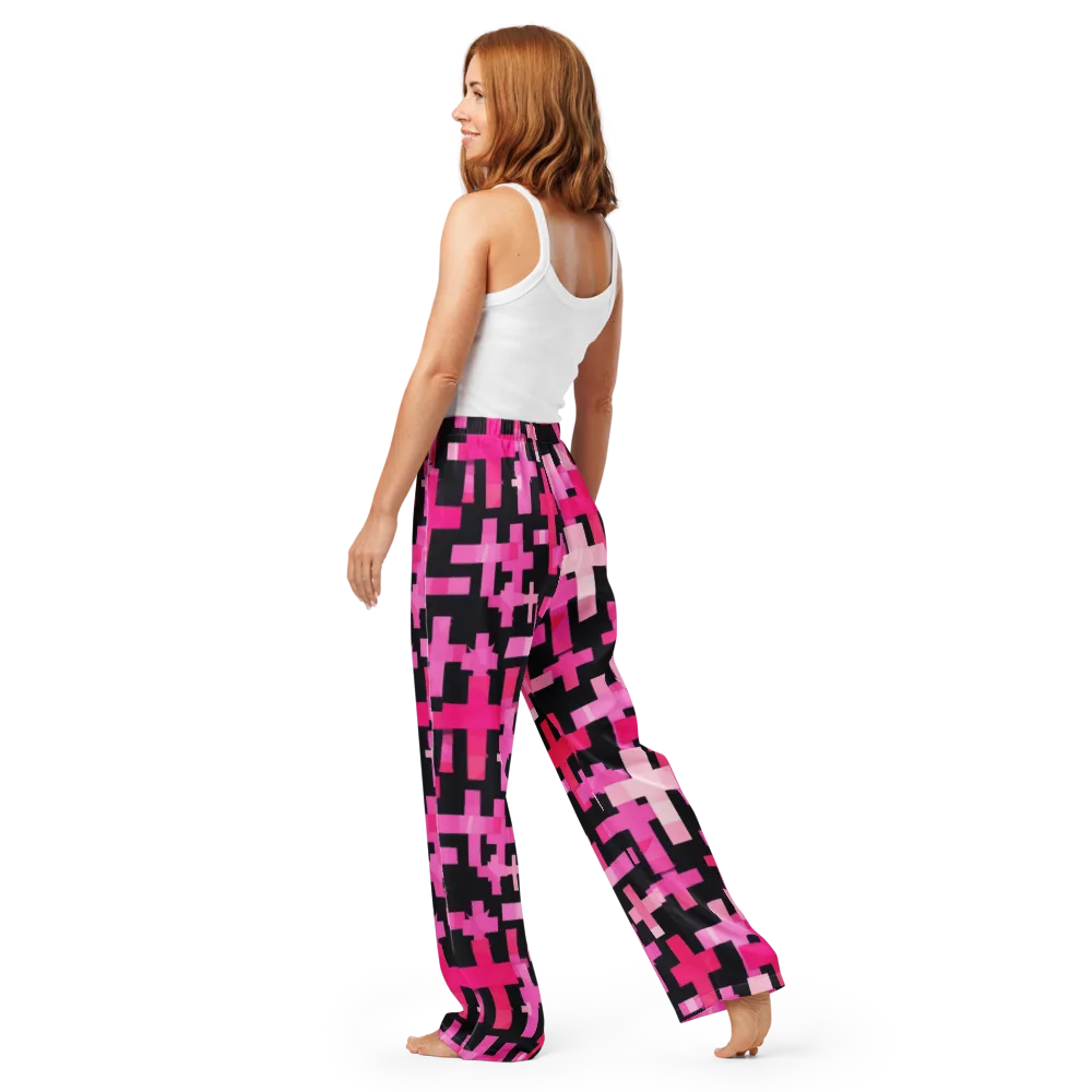Magenta Junction on Women's Pajama Pants — Back