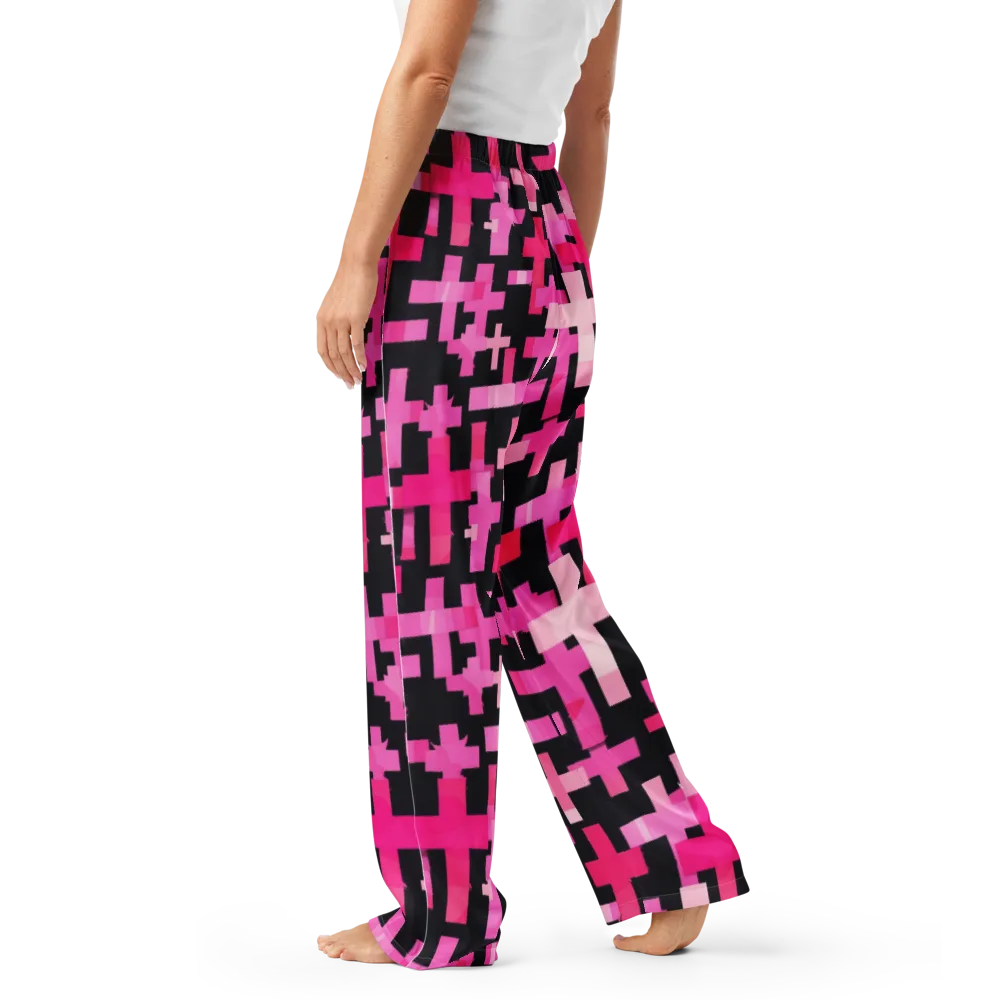 Magenta Junction on Women's Pajama Pants — Left