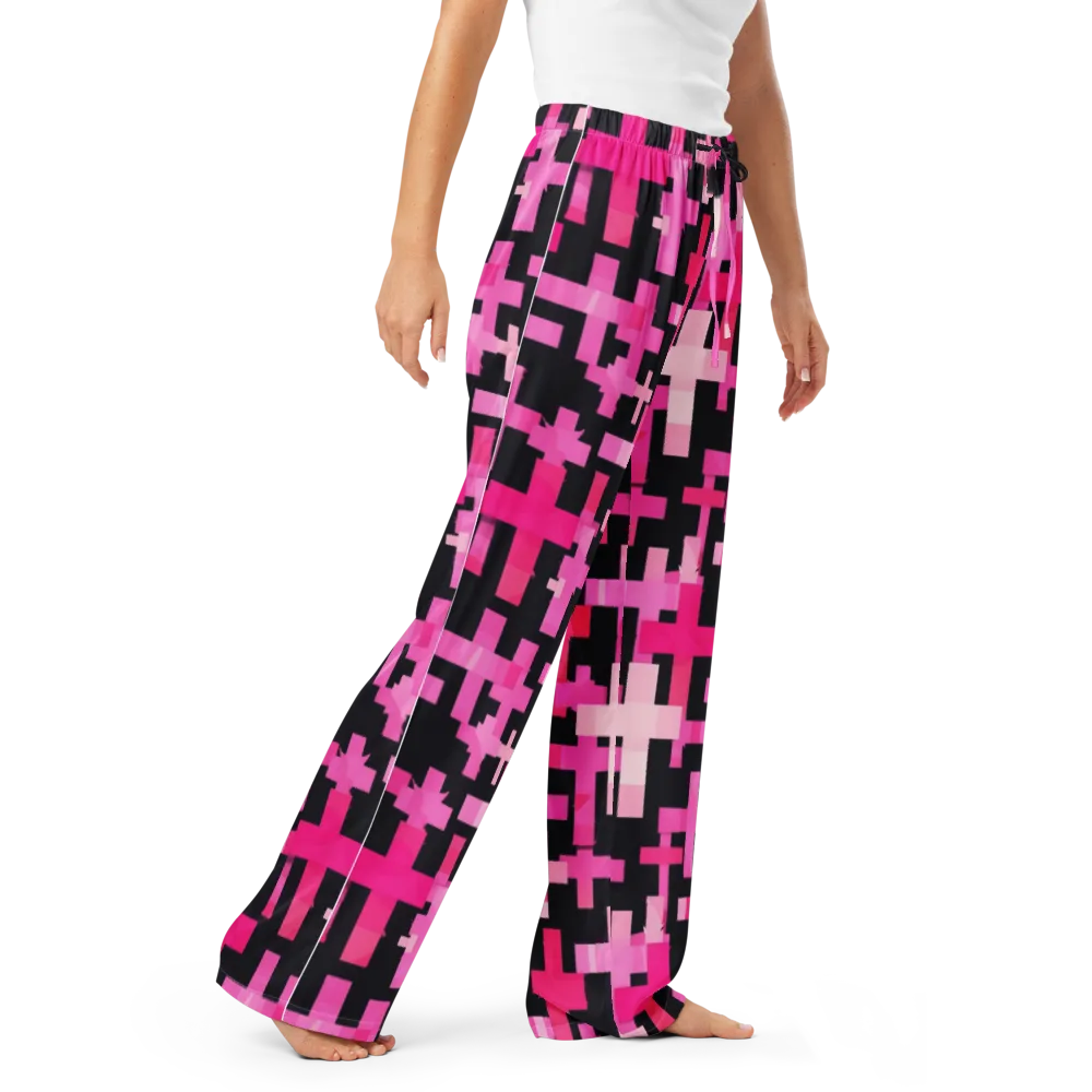 Magenta Junction on Women's Pajama Pants — Right Front