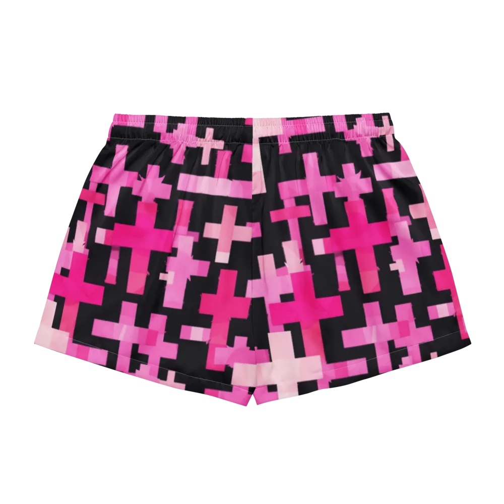 Magenta Junction on Women's Pajama Shorts — Back