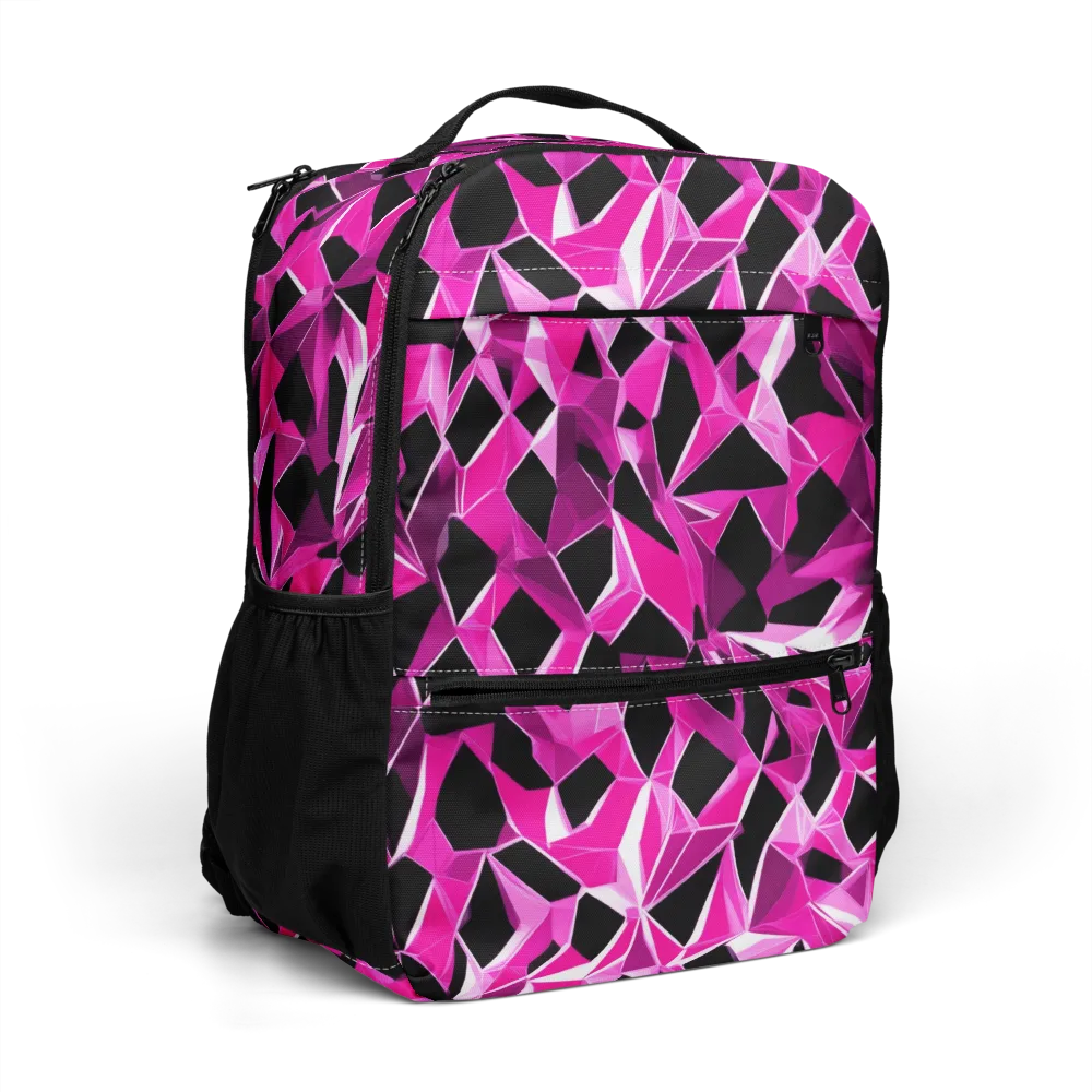 Pink Prism Riot on Utility Backpack — Right Front