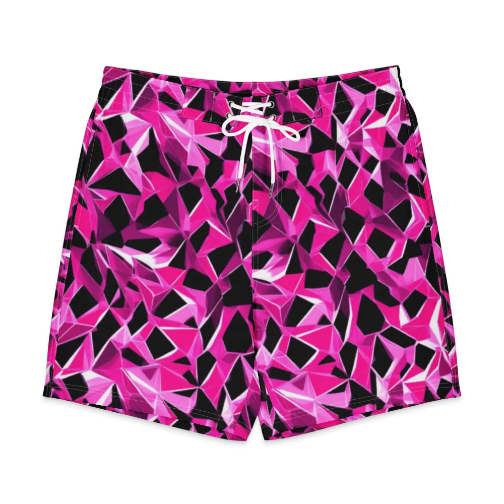 Pink Prism Riot on Men's Board Shorts — Front