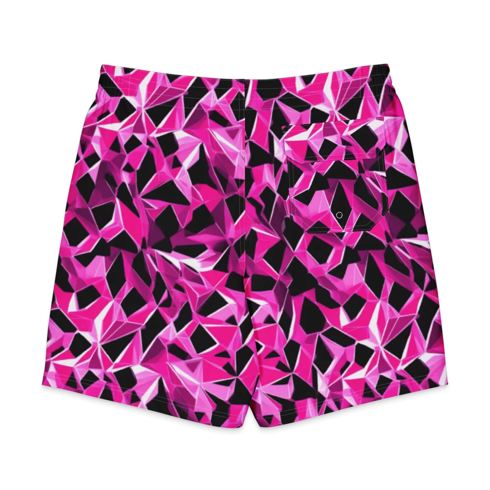 Pink Prism Riot on Men's Board Shorts — Back