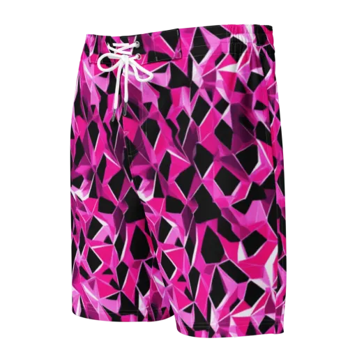 Pink Prism Riot on a Men's Board Shorts