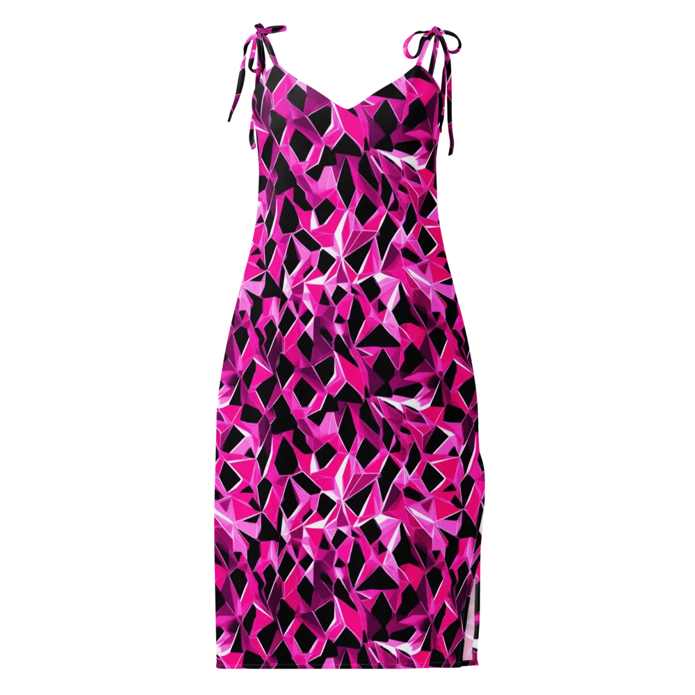 Pink Prism Riot on Slip Dress — Front
