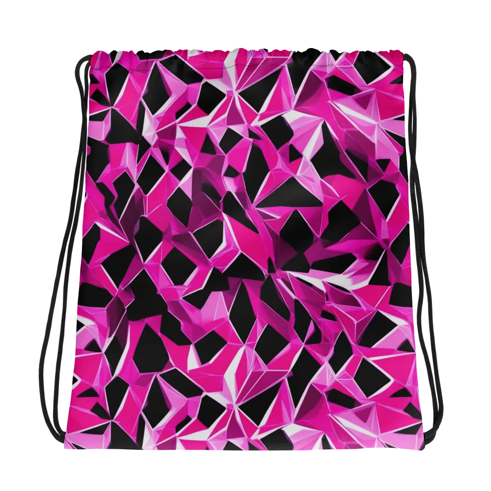 Pink Prism Riot on Drawstring Bag — Photo
