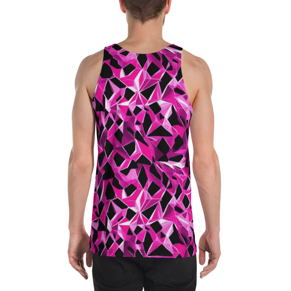 Pink Prism Riot on Men's Tank Top — Back