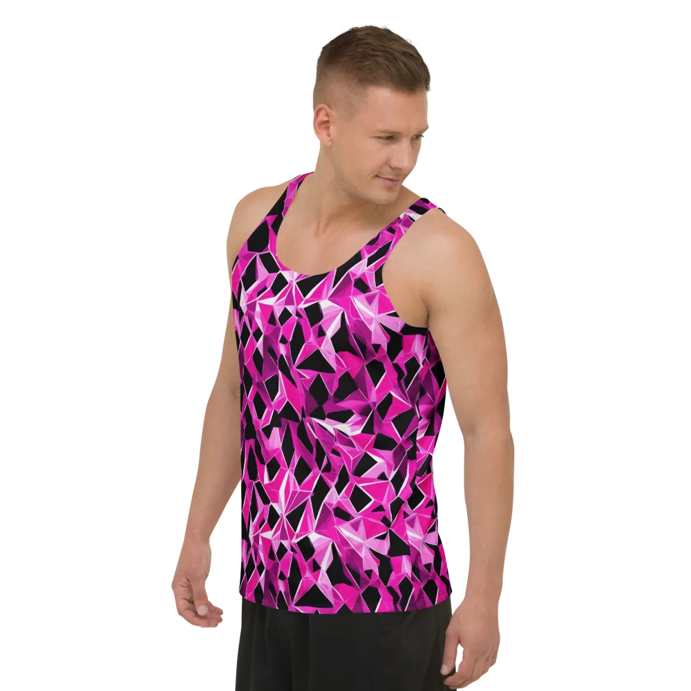 Pink Prism Riot on Men's Tank Top — Left Front