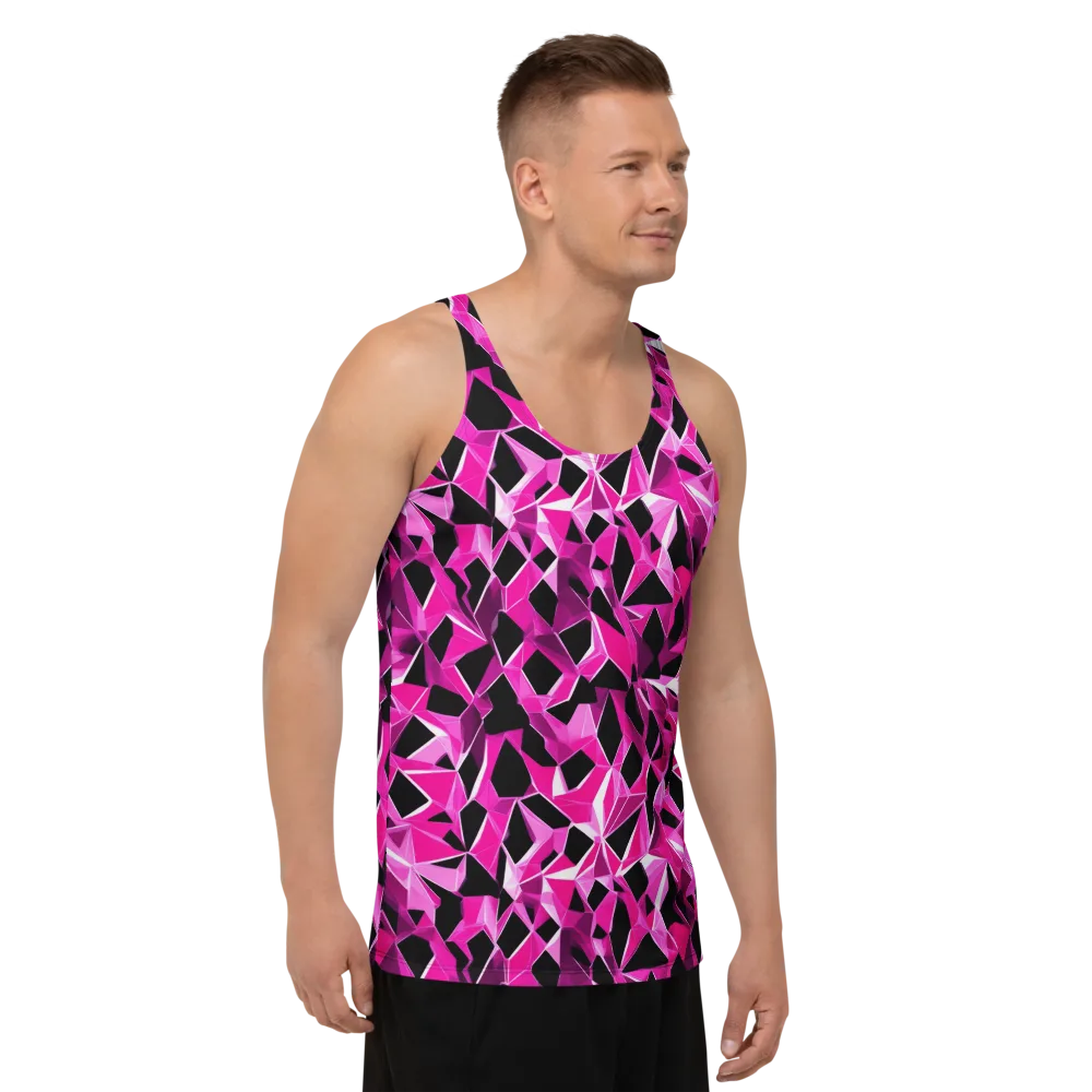 Pink Prism Riot on Men's Tank Top — Right Front