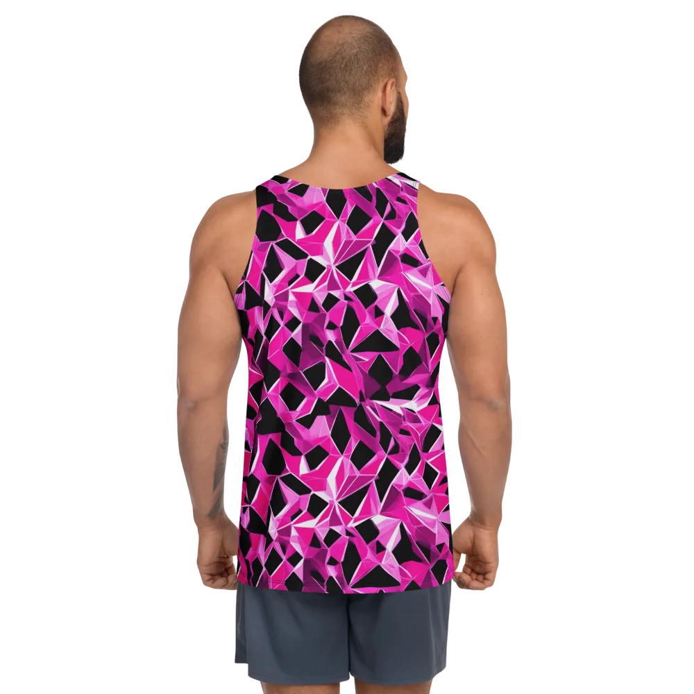 Pink Prism Riot on Men's Tank Top — Back