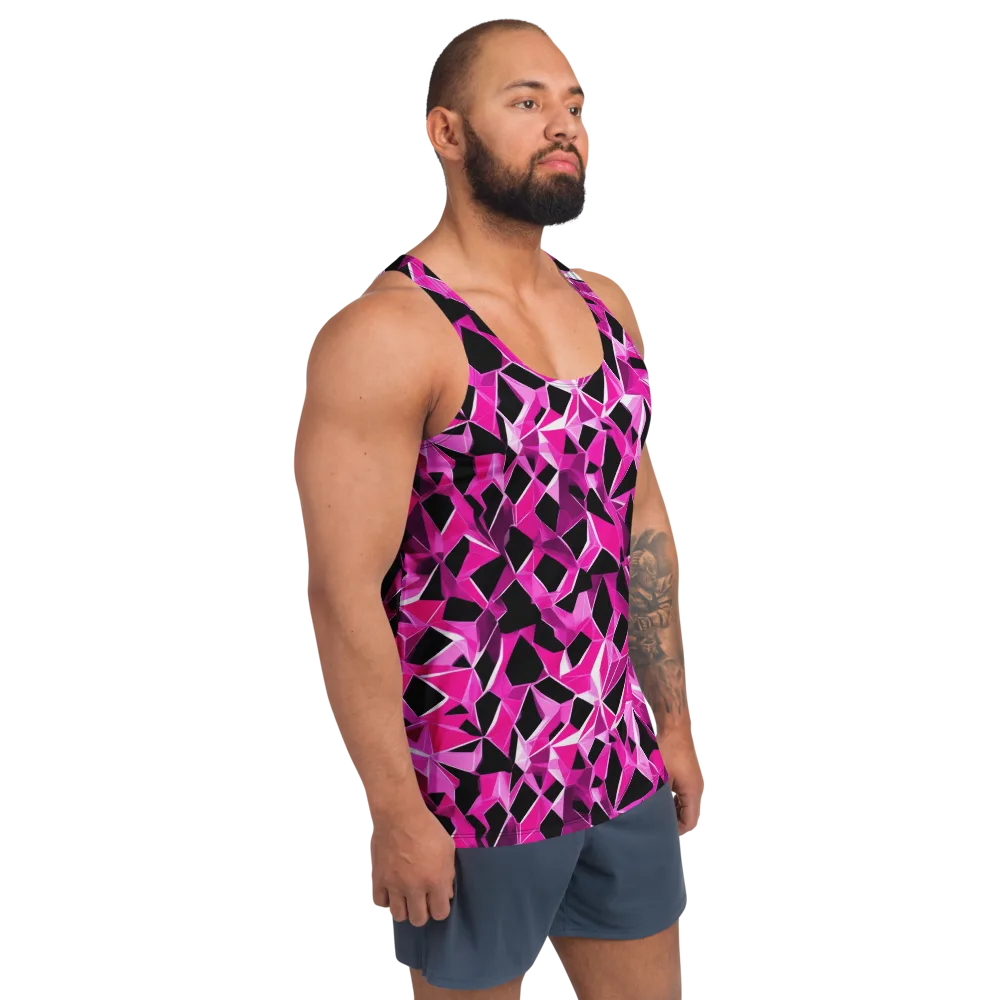 Pink Prism Riot on Men's Tank Top — Right Front