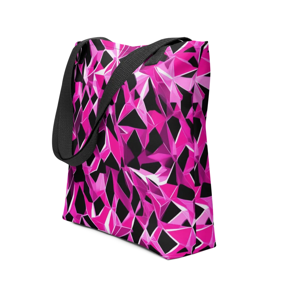 Pink Prism Riot on Tote Bag — Front