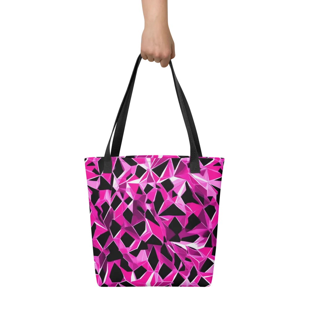 Pink Prism Riot on Tote Bag — Front