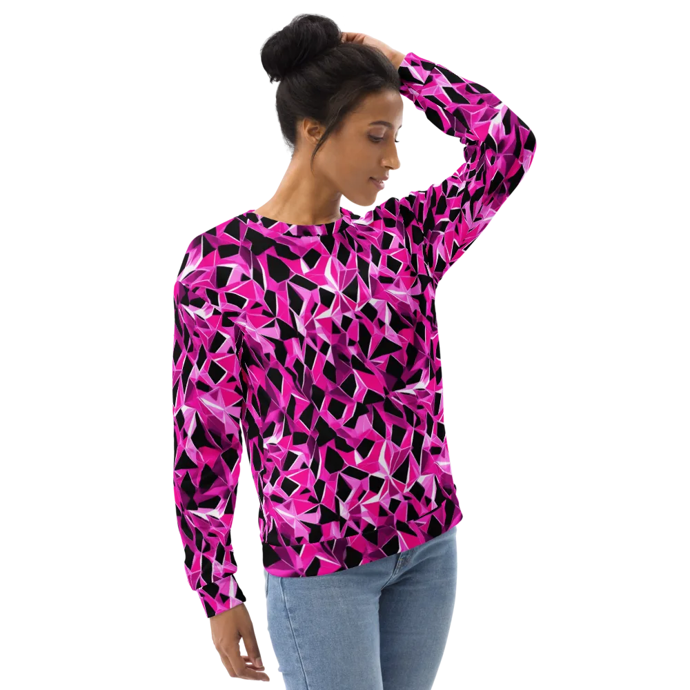 Pink Prism Riot on Sweatshirt — Right Front