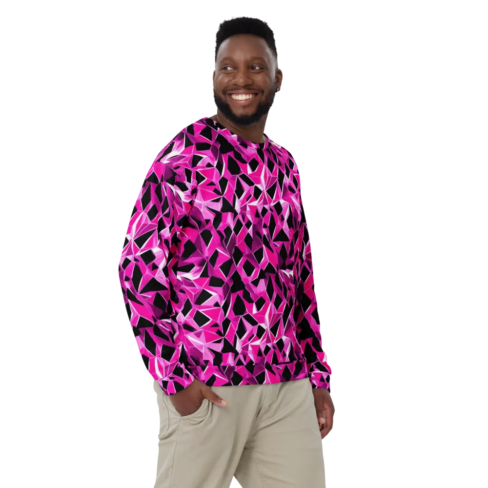 Pink Prism Riot on Sweatshirt — Front