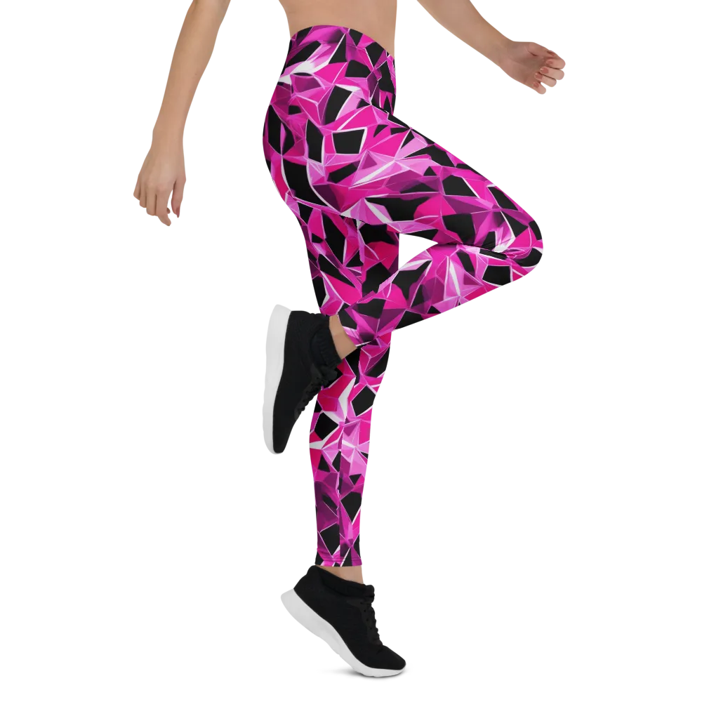Pink Prism Riot on Leggings — Right