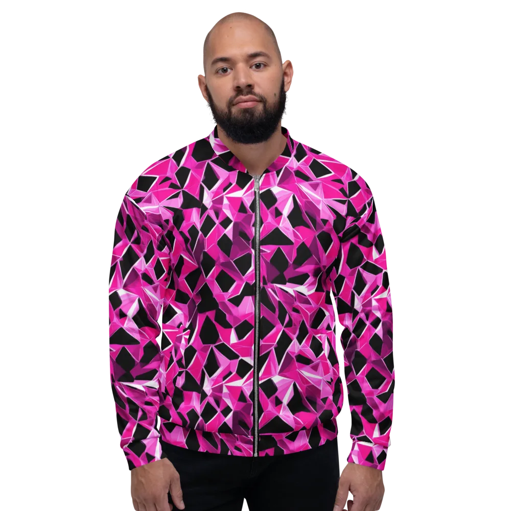 Pink Prism Riot on Bomber Jacket — Front