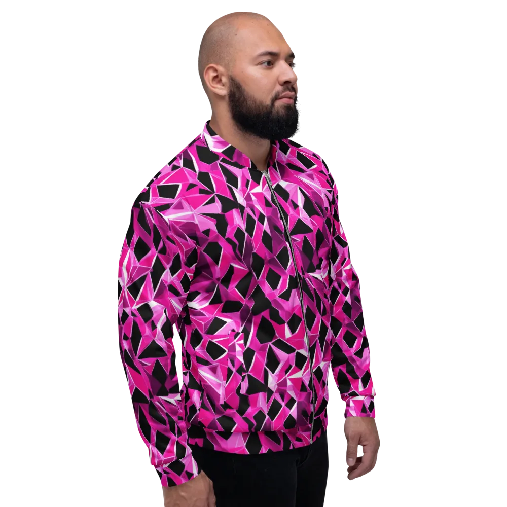 Pink Prism Riot on Bomber Jacket — Right