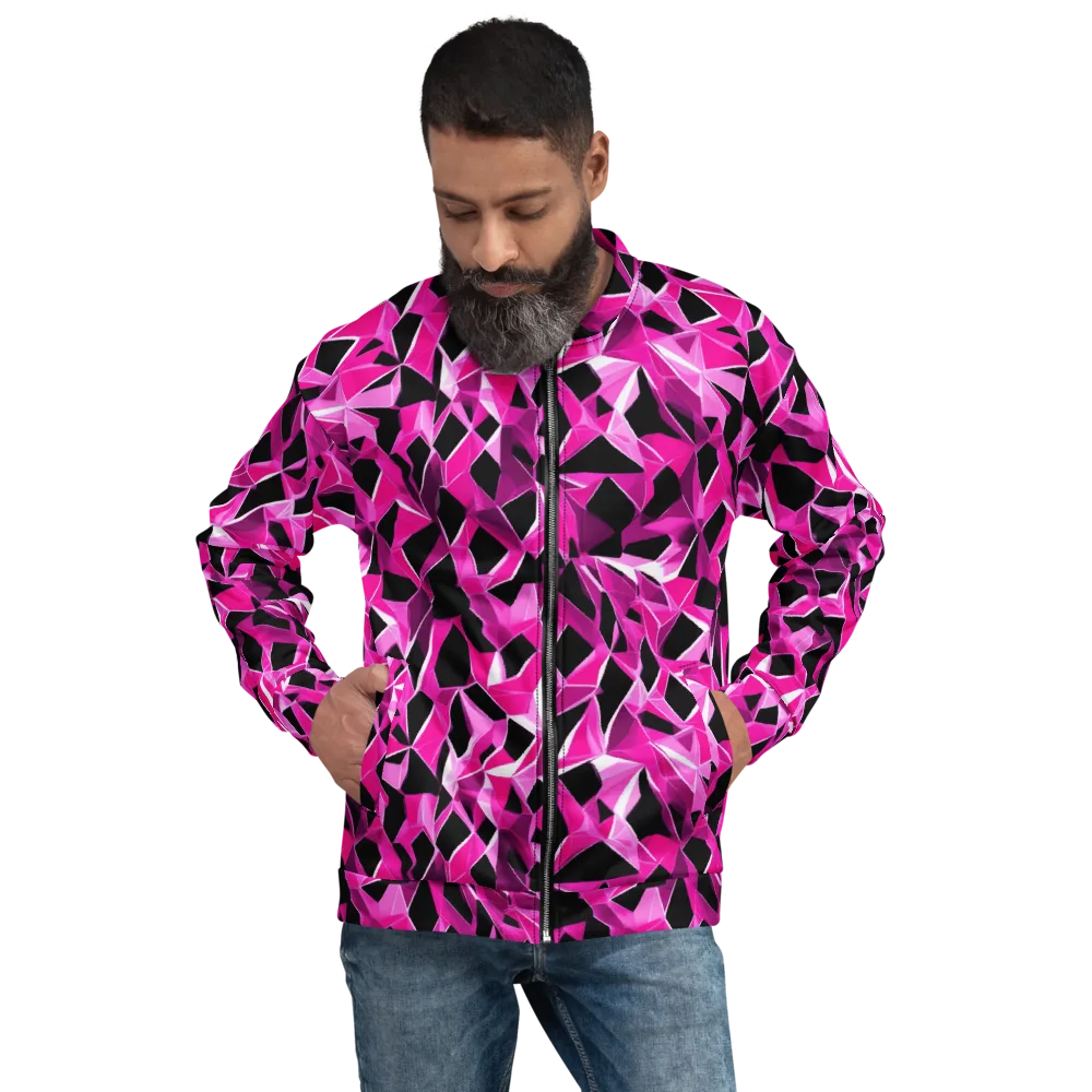 Pink Prism Riot on Bomber Jacket — Front