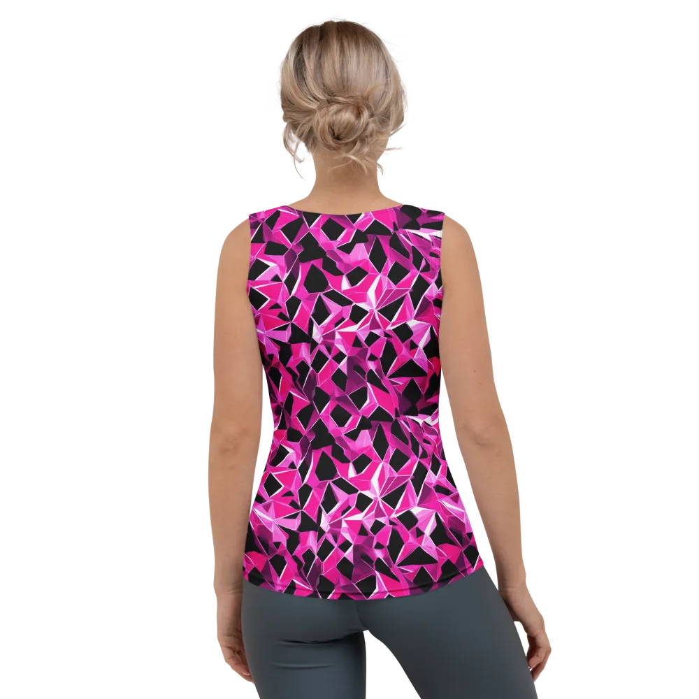 Pink Prism Riot on Women's Tank Top — Back