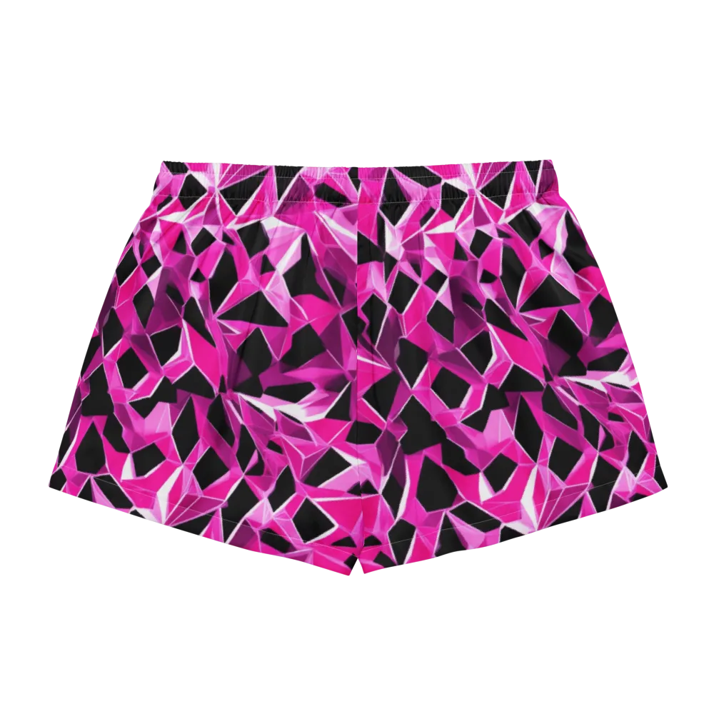 Pink Prism Riot on Women's Pajama Shorts — Back