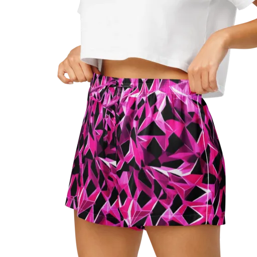 Pink Prism Riot on a Women's Pajama Shorts