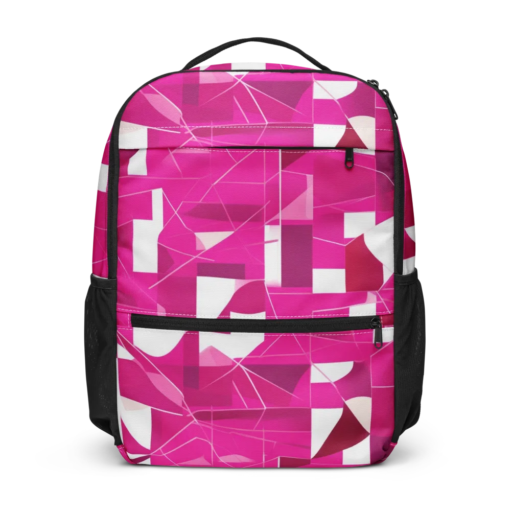 Fuchsia Blueprint on Utility Backpack — Front