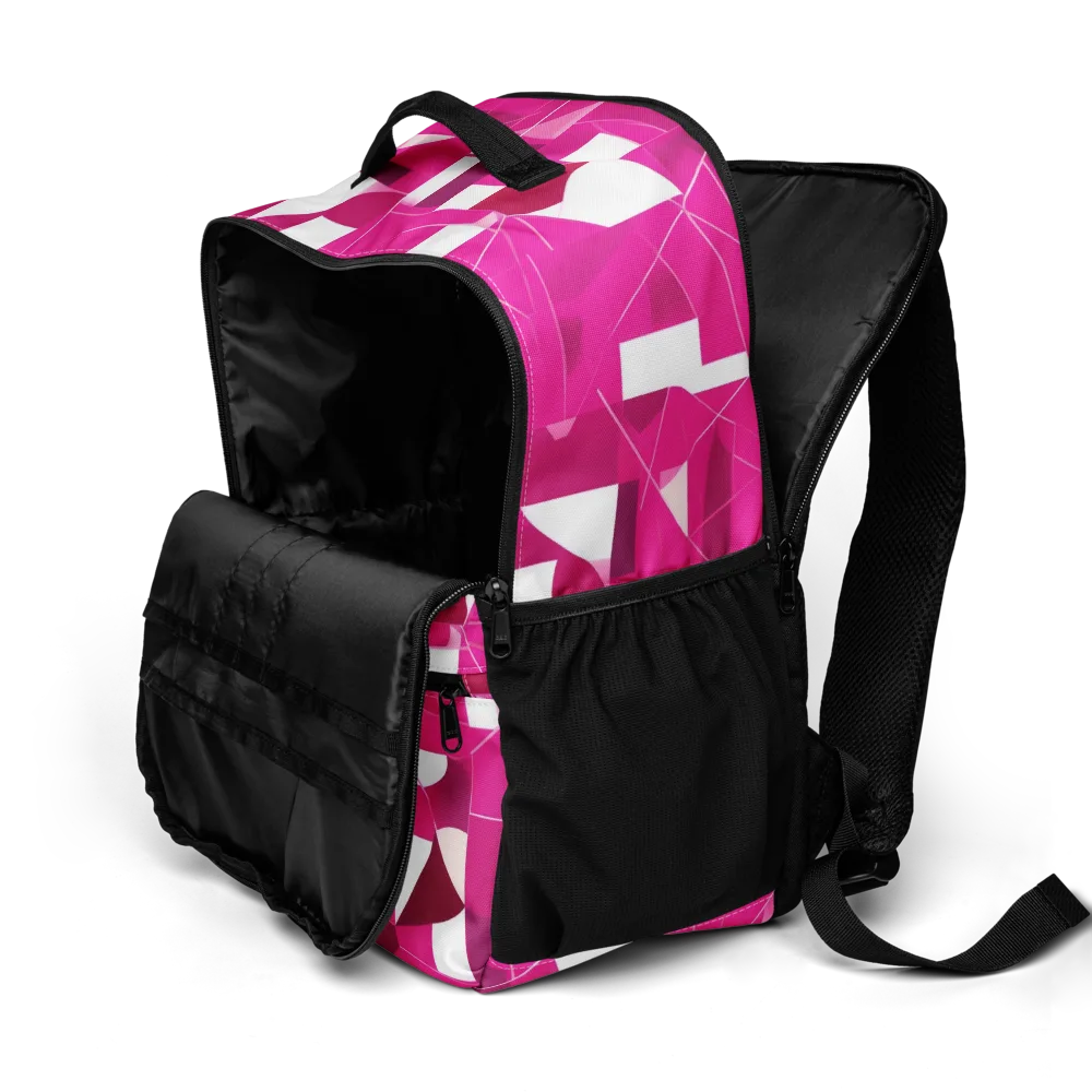 Fuchsia Blueprint on Utility Backpack — Product details 2