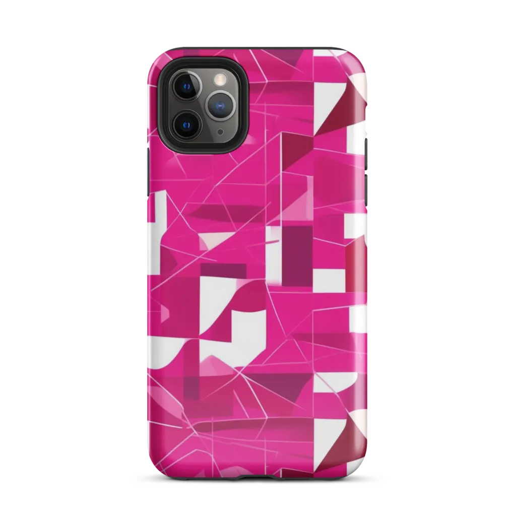Fuchsia Blueprint on Tough Case for iPhone® — Front