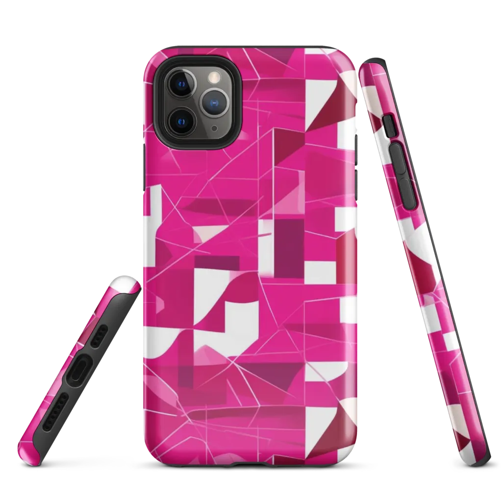Fuchsia Blueprint on Tough Case for iPhone® — Front