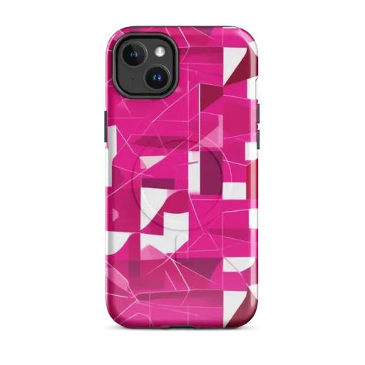 Fuchsia Blueprint on a MagSafe Tough Case for iPhone®