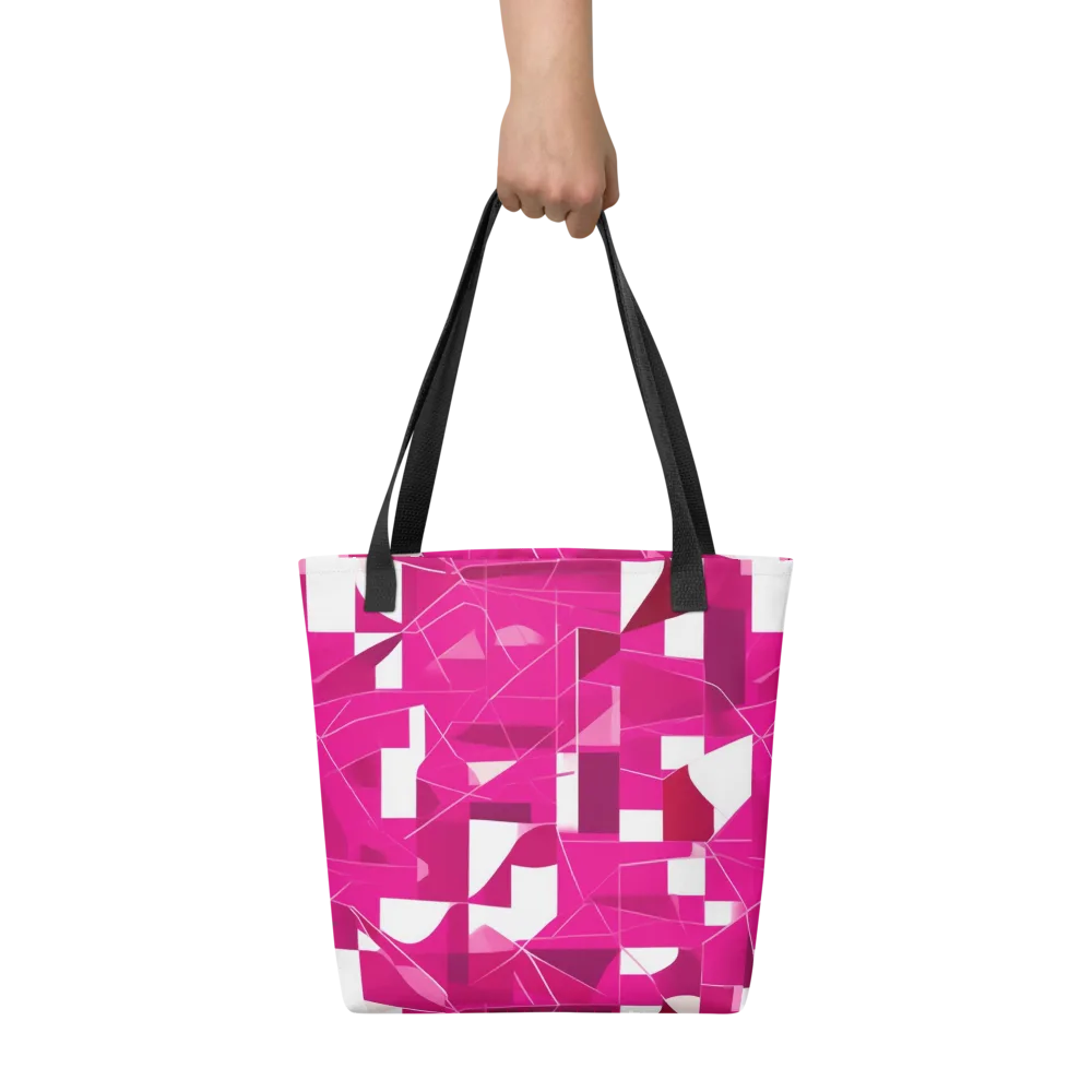 Fuchsia Blueprint on Tote Bag — Front
