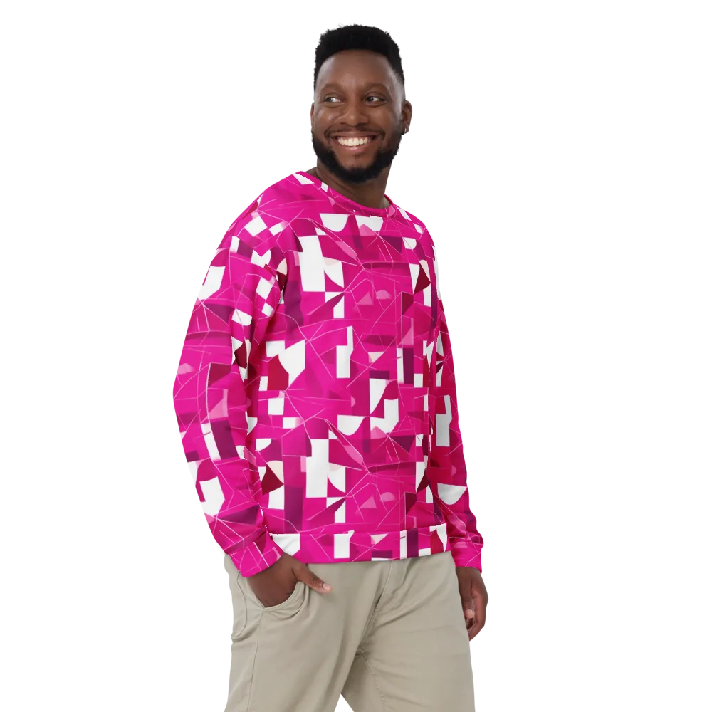Fuchsia Blueprint on Sweatshirt — Front
