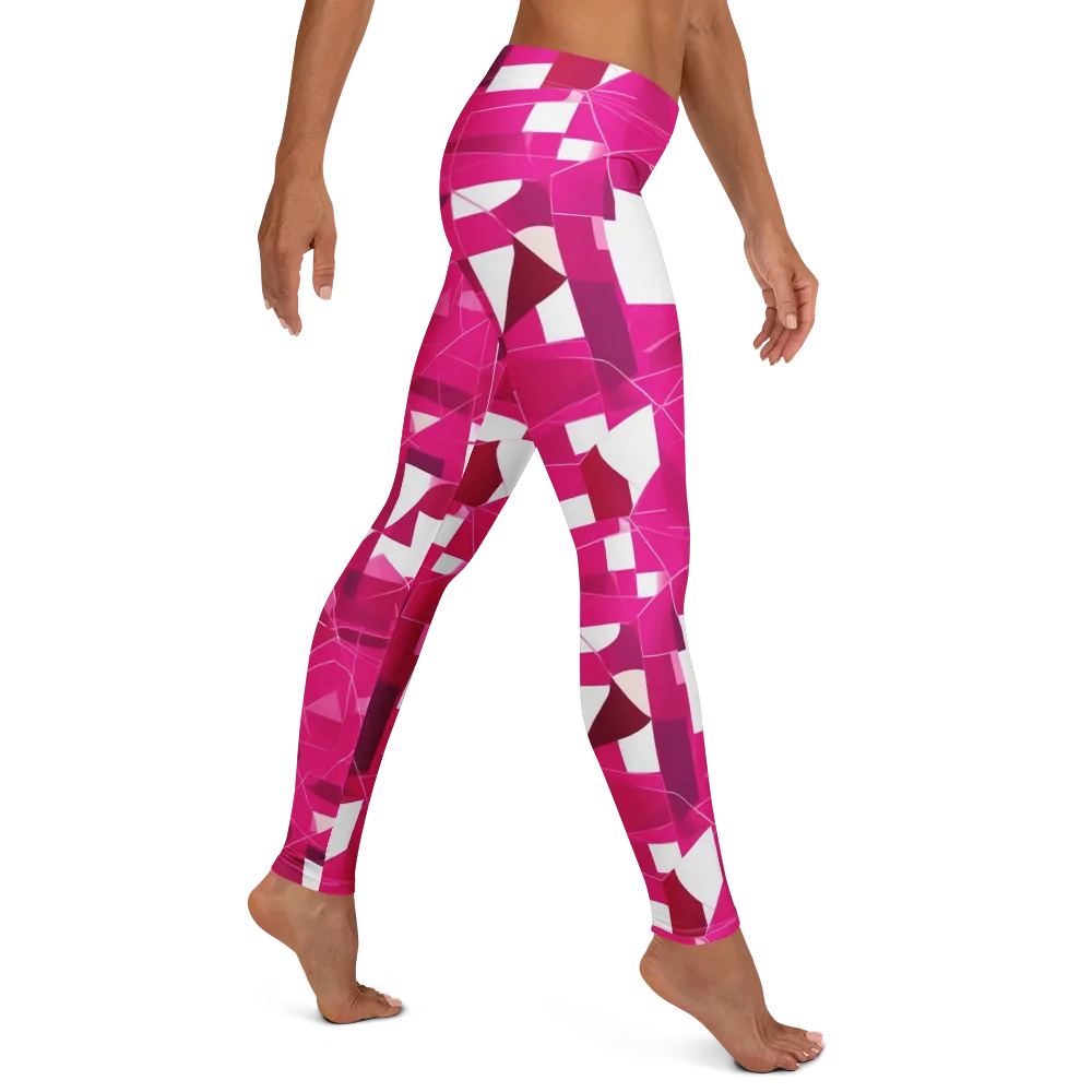Fuchsia Blueprint on Leggings — Right