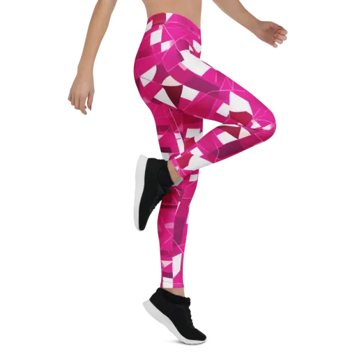 Fuchsia Blueprint on a Leggings