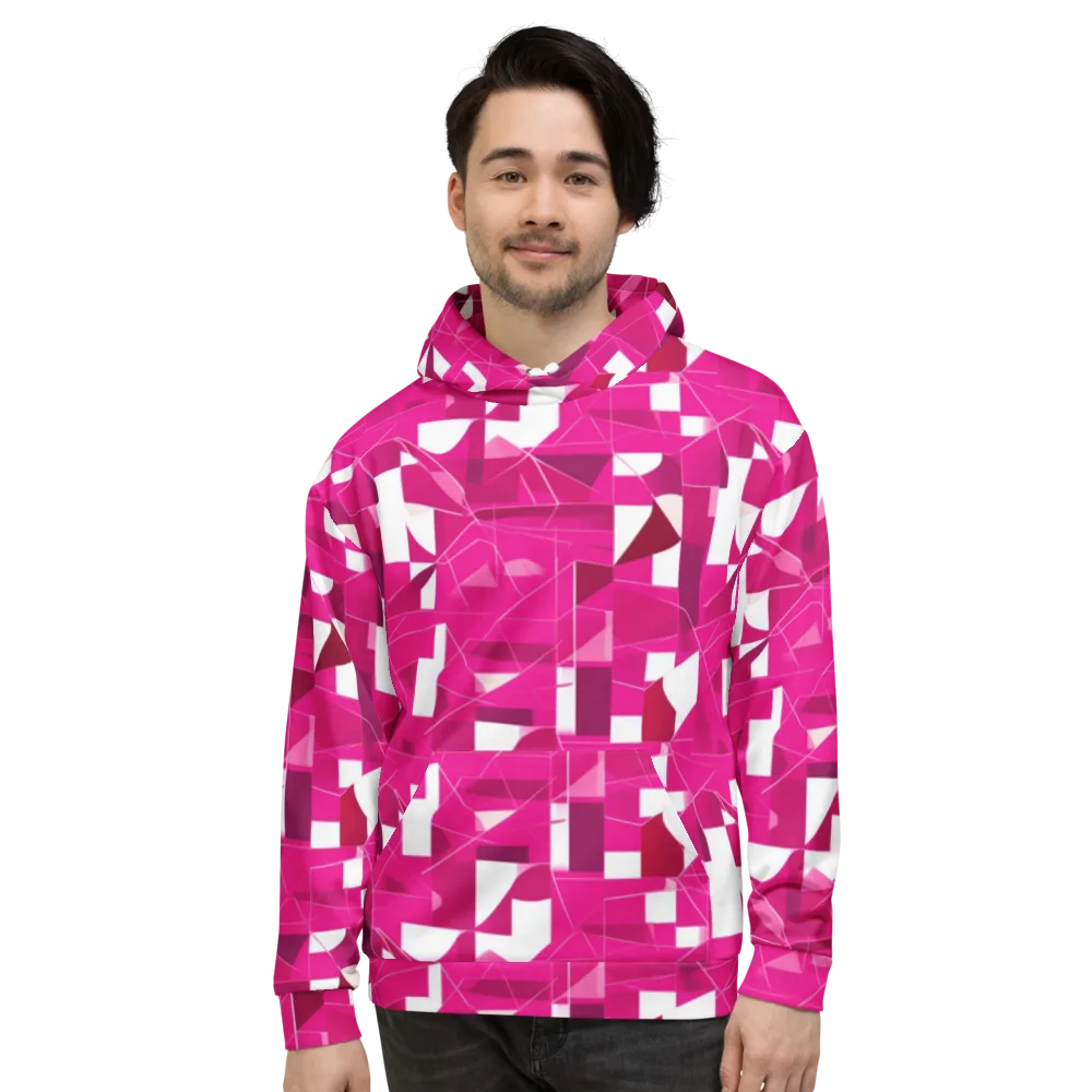 Fuchsia Blueprint on Hoodie — Front