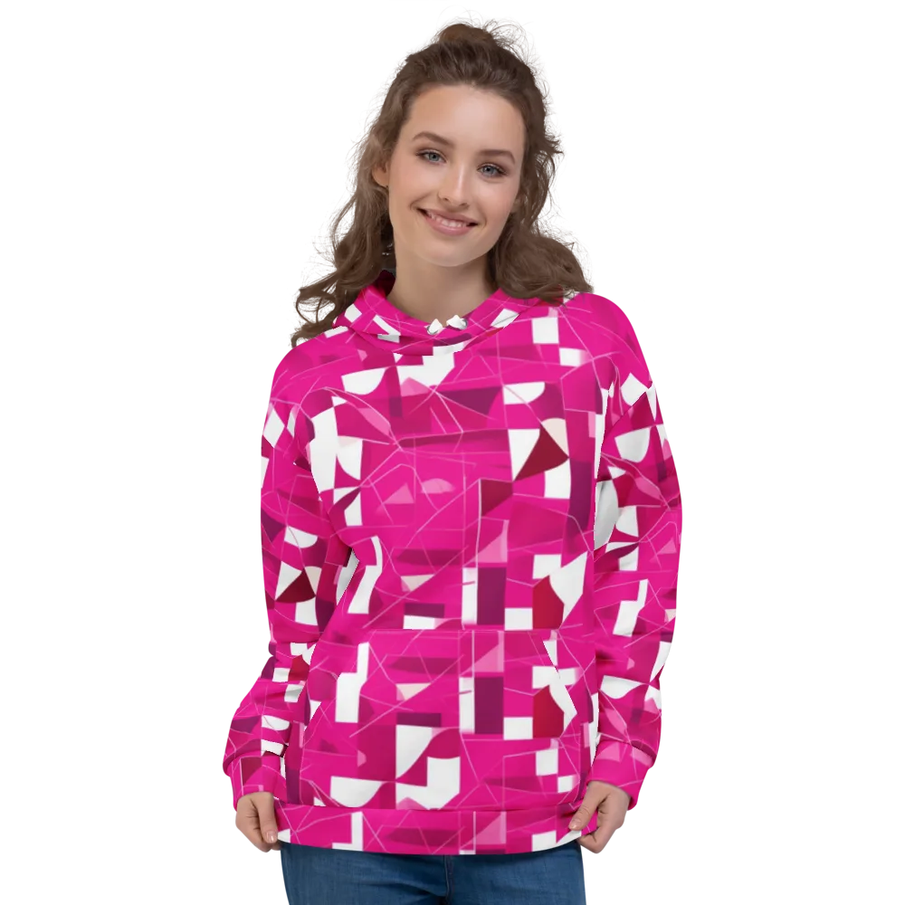 Fuchsia Blueprint on Hoodie — Front