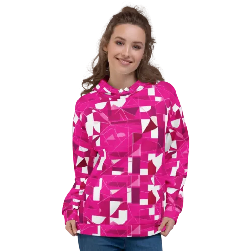 Fuchsia Blueprint on a Hoodie
