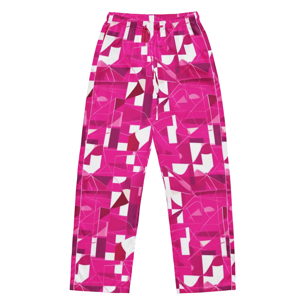 Fuchsia Blueprint on Women's Pajama Pants — Front