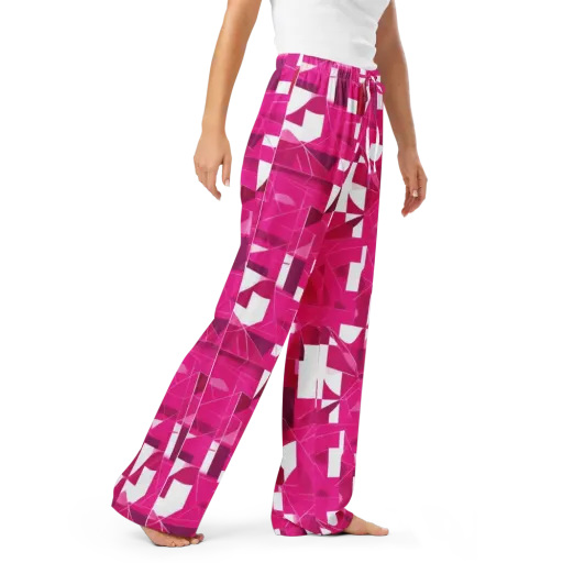 Fuchsia Blueprint on a Women's Pajama Pants