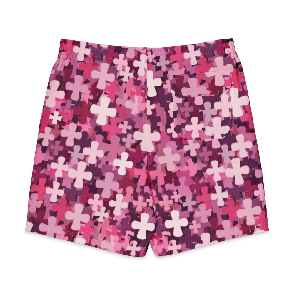 Petal Crossfire on Men's Board Shorts — Back